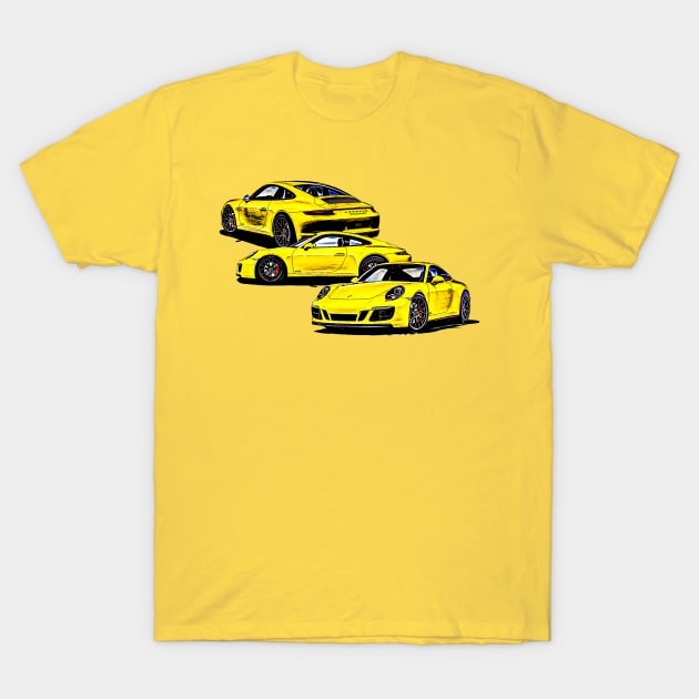 Porsche 911 T-Shirt by Mollie